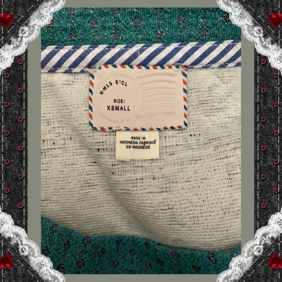 Anthropologie Multiple Pattern Side Split Top - Picture 7 of 7